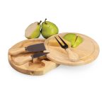 Brie Circular Cutting Board w/3 Cheese Tools - 9