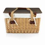 Canasta Grande Willow Basket w/Removable Lid and Double Handles - 7