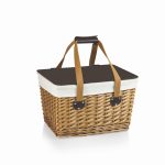 Canasta Willow Basket w/Removable Lid and Double Handles - 1
