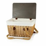 Canasta Willow Basket w/Removable Lid and Double Handles - 2