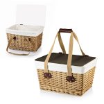Canasta Willow Basket w/Removable Lid and Double Handles - 4