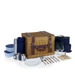 Canterbury Luxury Picnic Basket w/Deluxe Service for Two - 8