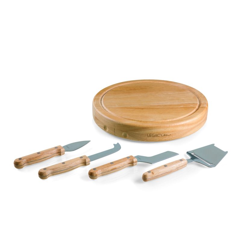 Circo - Circular Cutting Board w/4 Stainless Steel Cheese Tools - 2