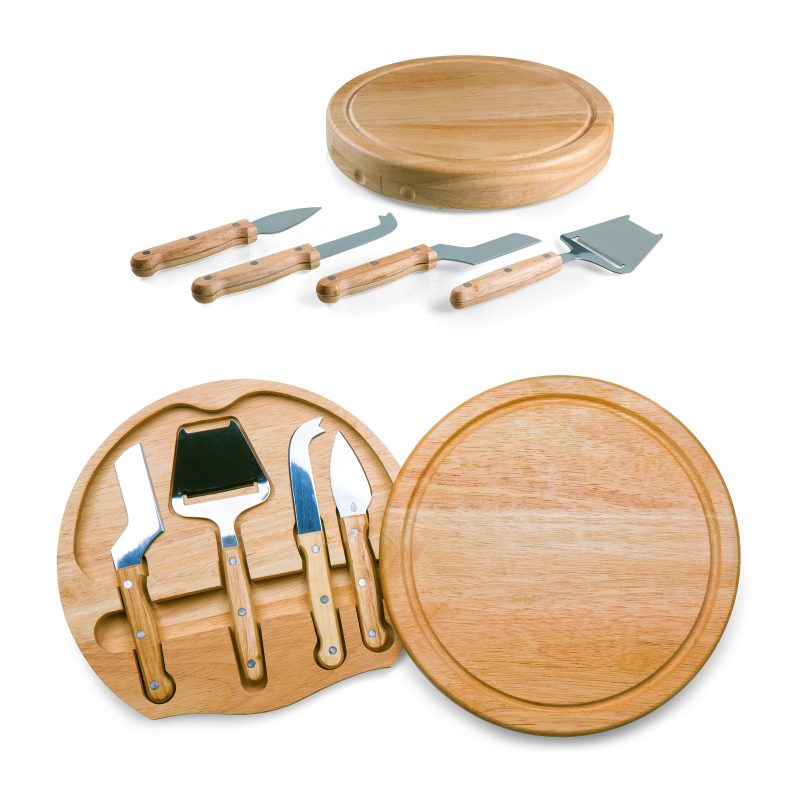 Circo - Circular Cutting Board w/4 Stainless Steel Cheese Tools - 3