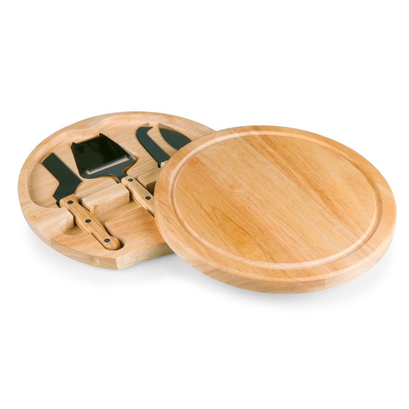 Circo - Circular Cutting Board w/4 Stainless Steel Cheese Tools - 6