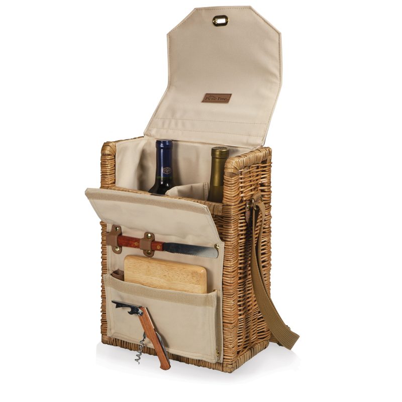 Corsica - Wine Basket w/Cheese Service & Corkscrew - 1
