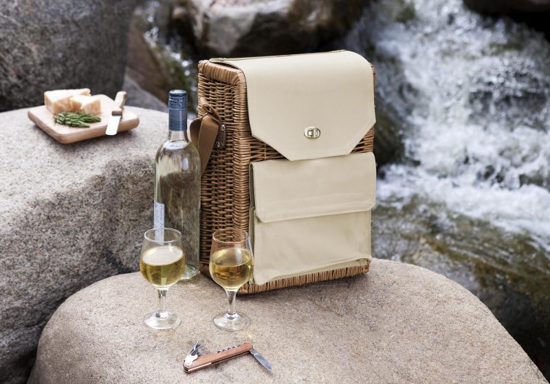 Corsica - Wine Basket w/Cheese Service & Corkscrew - 2