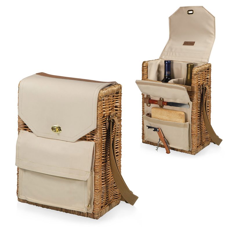 Corsica - Wine Basket w/Cheese Service & Corkscrew - 4