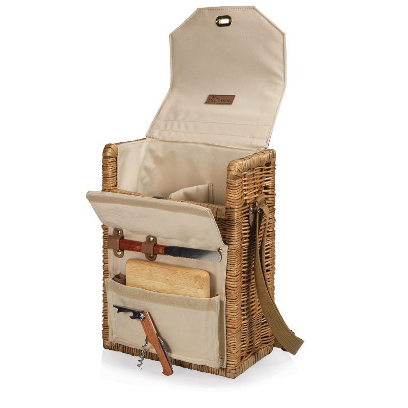 Corsica - Wine Basket w/Cheese Service & Corkscrew - 6