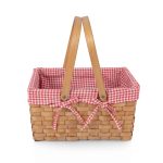 Farmhouse Basket - Red and White Gingham