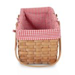 Farmhouse Basket - Red and White Gingham - 3