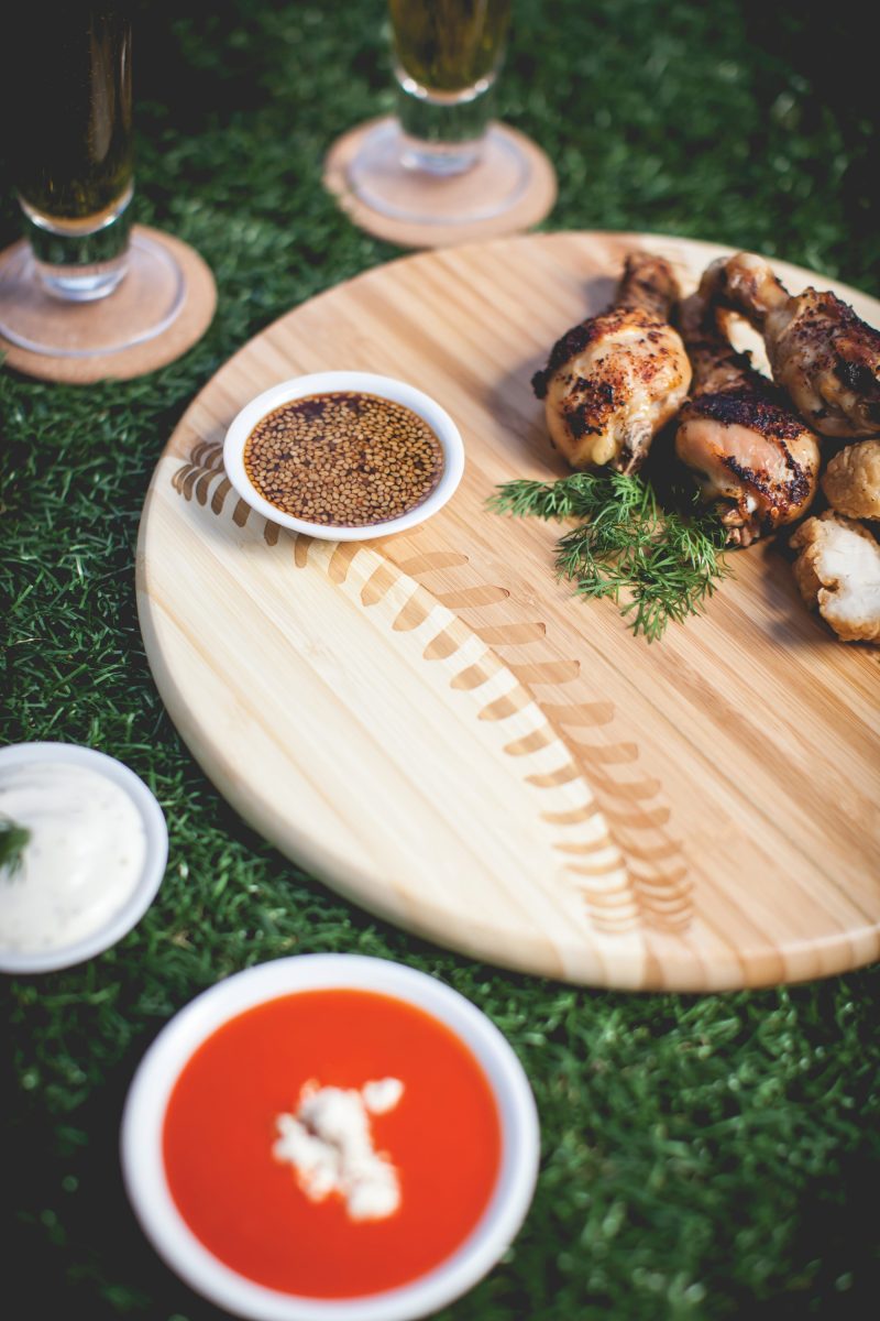 Homerun Baseball Cutting & Cheese Board/Serving Tray - 2