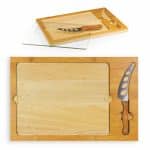 Icon Glass-Top Cutting/Cheese Board w/Removable Serving Tray - 9