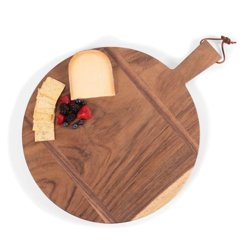 Madera Charcuterie Board Round - Caribbean Walnut 22.5" x 18" x 0.75" - 2