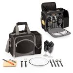 Malibu - Picnic Tote w/Deluxe Picnic Service for 2 - Solid Colors