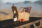 Piccadilly Double Lid Picnic Basket w/Service for Two - 4