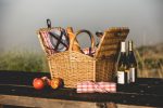Piccadilly Double Lid Picnic Basket w/Service for Two - 5