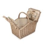 Piccadilly Double Lid Picnic Basket w/Service for Two Piccadilly Double Lid Picnic Basket w/Service - 1