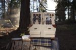 Pioneer - Double Lid Canvas Picnic Basket w/Service for 2 - 3