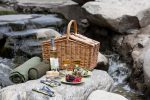 Somerset Double Lid Deluxe Picnic Basket w/Service for 2 - 5