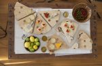 Swiss - Swivel Cutting & Cheese Board w/3 Cheese Tools - 8