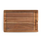 Ventana - Tempered Glass and Acacia Cheese Board and Knife Set