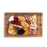 Ventana - Tempered Glass and Acacia Cheese Board and Knife Set - 4