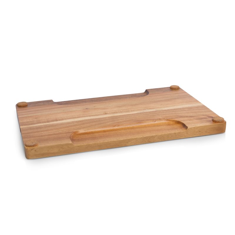 Ventana - Tempered Glass and Acacia Cheese Board and Knife Set - 5