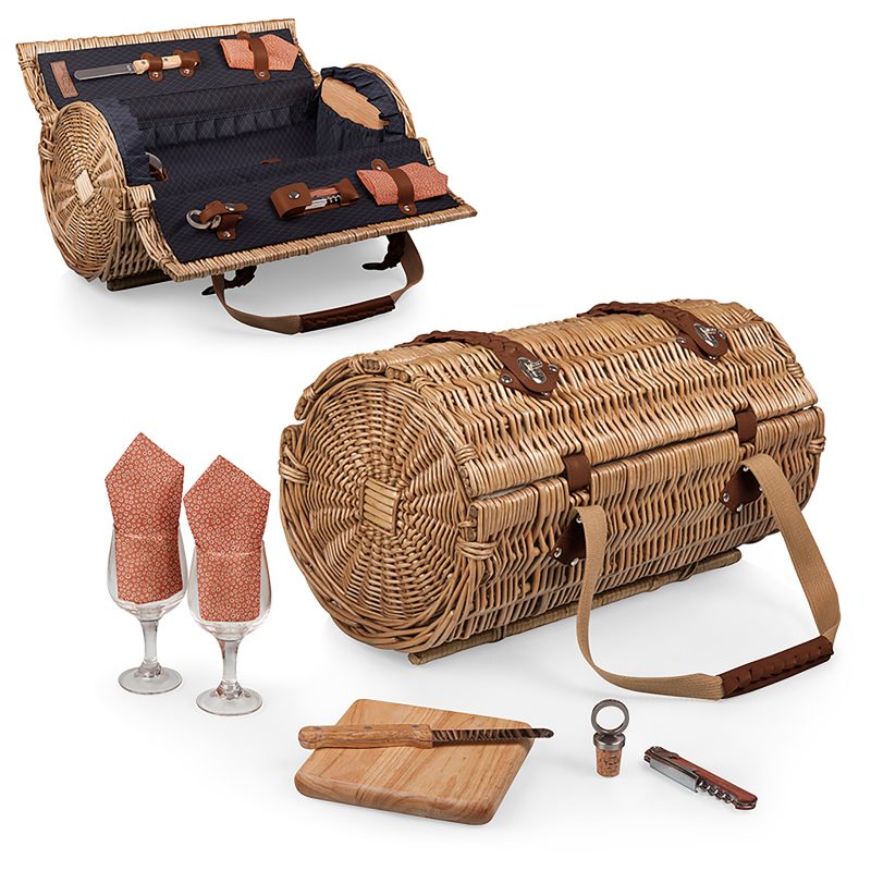 Verona Barrel Basket w/Wine & Cheese Service for 2 - 7