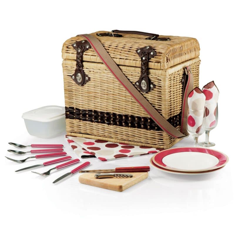 Yellowstone - Moka Picnic Basket w/Deluxe Service for 2 - 1