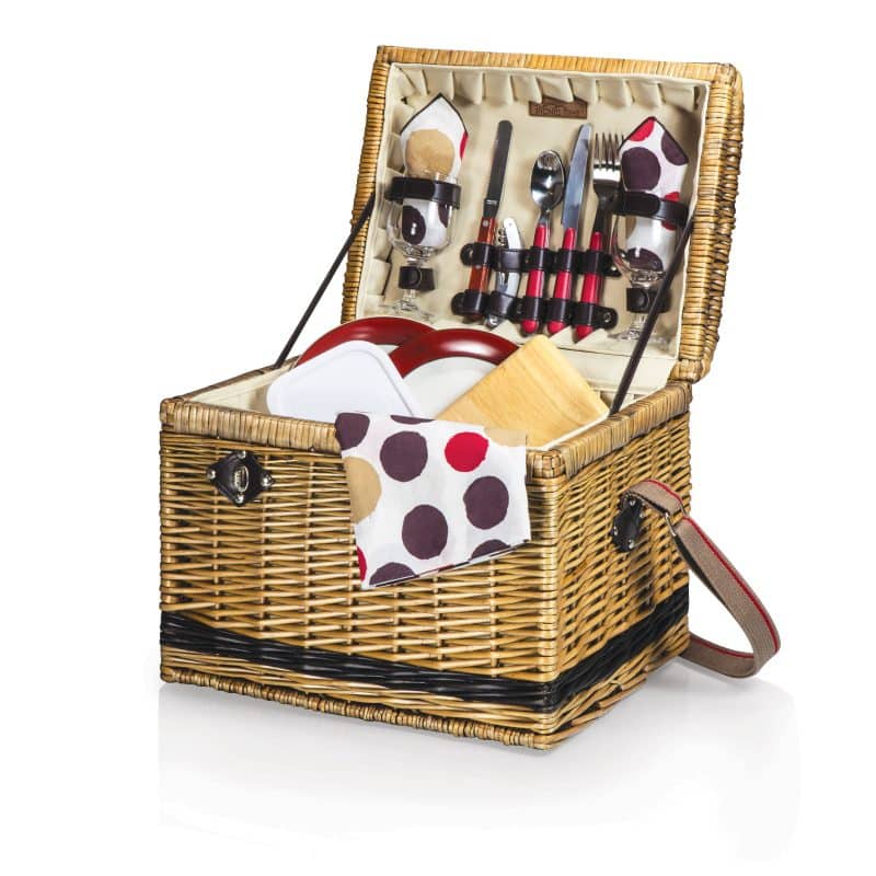 Yellowstone - Moka Picnic Basket w/Deluxe Service for 2 - 5