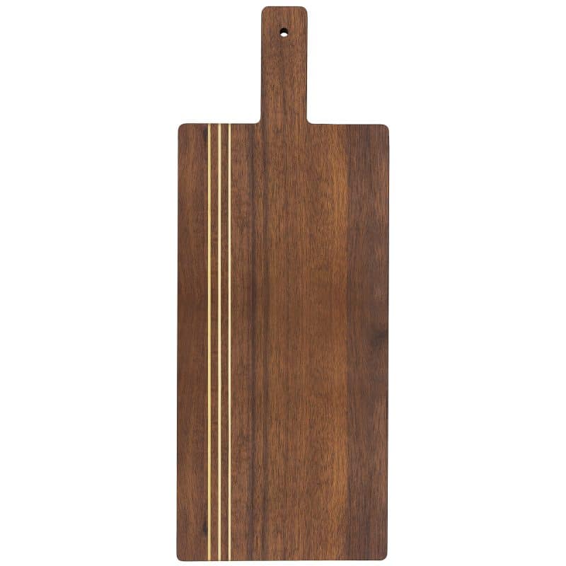 20" Rock & Branch® Dark Acacia Pinstripe Paddle Board - 1