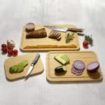3Pc Bamboo Cutting & Serving Board Set - 3