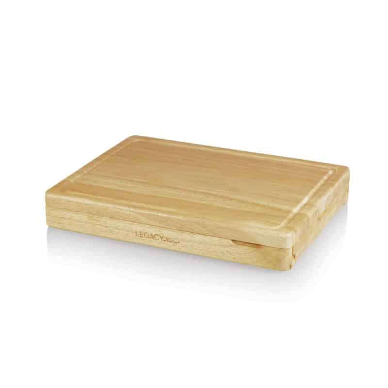 Asiago Cutting & Cheese Board w/Tuck Away Panel & 4 Cheese Tools - 1