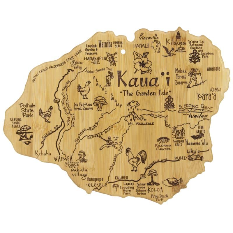 Destination Kauai Hawaii Cutting & Serving Board