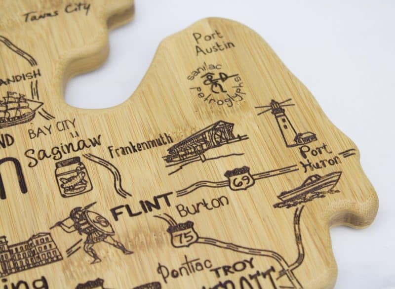 Destination Michigan Mitt Cutting & Serving Board - 2