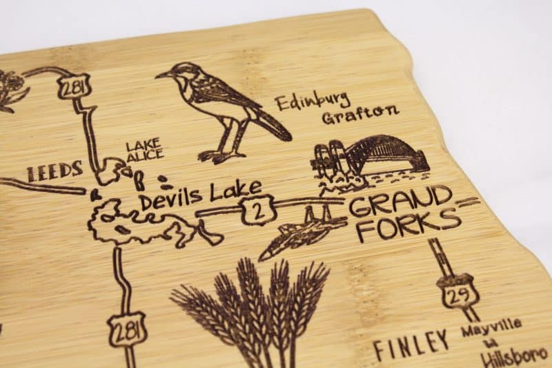 Destination North Dakota Cutting & Serving Board - 2