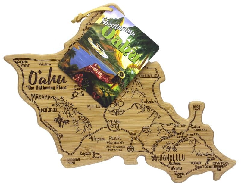 Destination Oahu Hawaii Cutting & Serving Board - 1