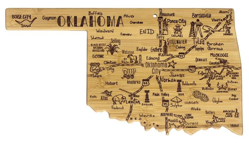 Destination Oklahoma Cutting & Serving Board