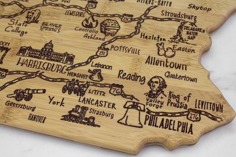 Destination Pennsylvania Cutting & Serving Board - 3