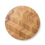 Harrington Acacia Wood Herringbone Lazy Susan - 4