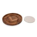 Isla Serving Platter with Marble Cheeseboard Insert - 3