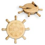 Mariner Helm-Shaped Cheese/Cutting Board w/4 Cheese Tools - 5