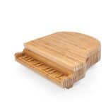 Piano Shaped Cutting Board w/3 Wine & Cheese Tools - 5