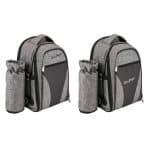Wine & Picnic Cooler Backpack for Four + Fleece Blanket