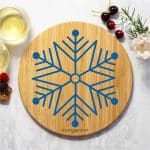 Winter Snowflake Cutting and Serving Board - 2